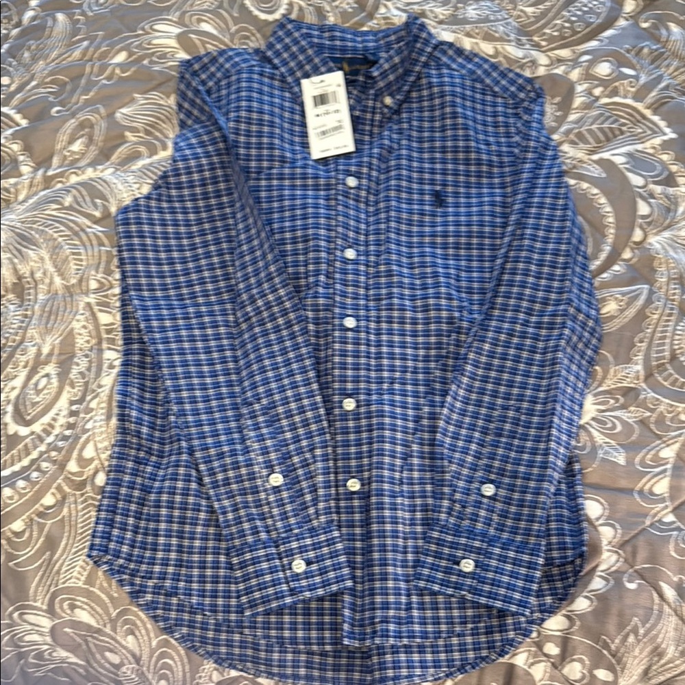 Ralph Lauren Blue Casual Button Down Shirt